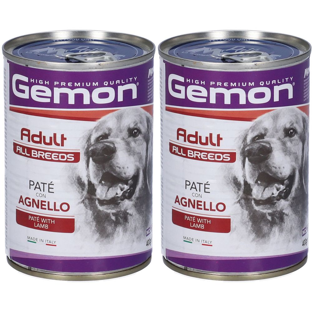 Monge Gemon Paté Agnello Cani Adulti Set da 2
