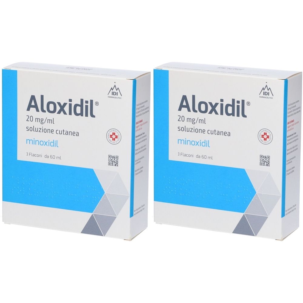 Aloxidil® 20 mg Soluzione Cutanea Set da 2