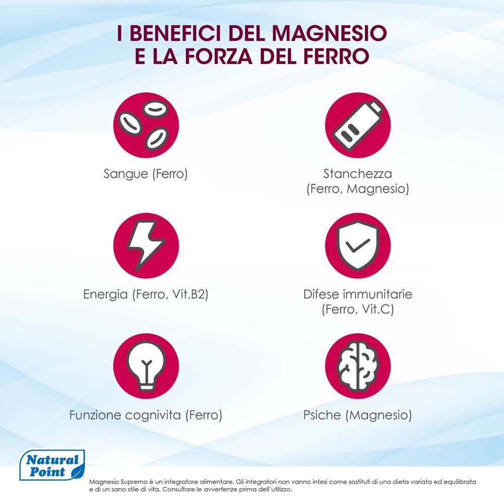 Benefici di Magnesio e Ferro: per sangue, energia, difese immunitarie, psiche, cognizione.
