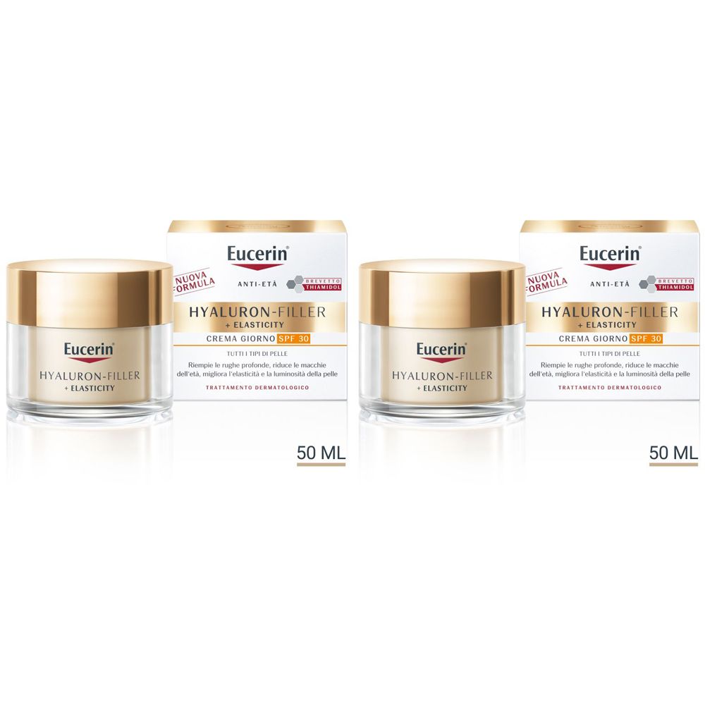 Eucerin Hyaluron-Filler + Elasticity Crema Giorno SPF 30 50 ml Set da 2