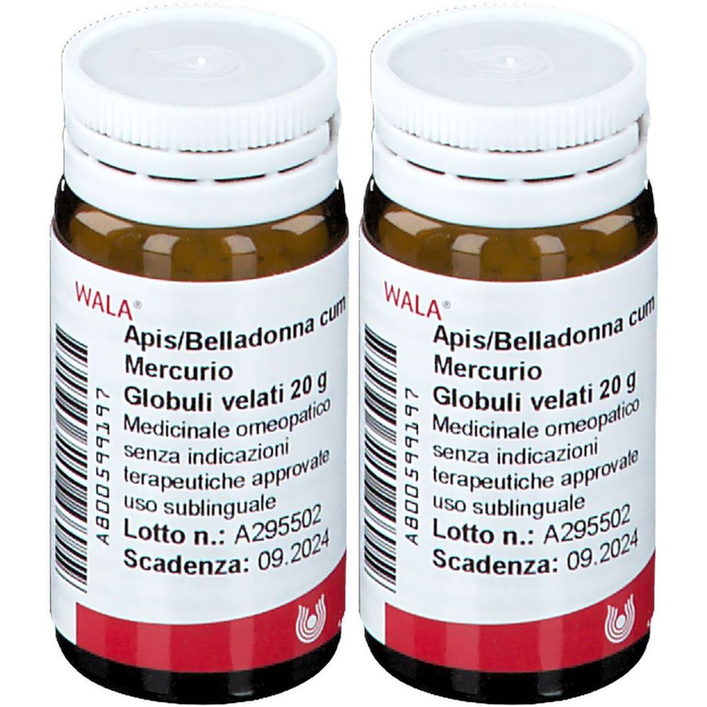 WALA®  Apis Belladonna cum Mercurio Globuli velati 20 g Set da 2