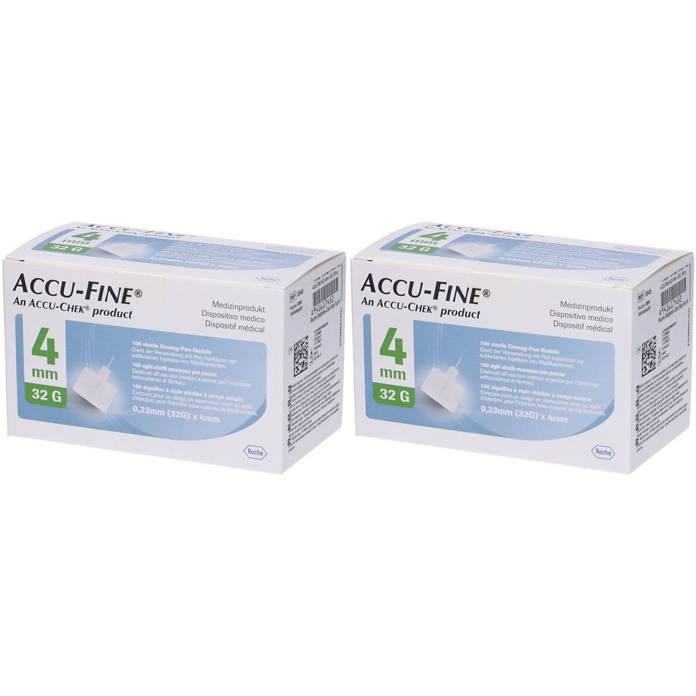 ACCU-FINE® Aghi Sterili 0,23 mm (32G) x 4 mm Set da 2