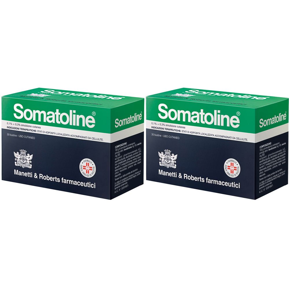 Somatoline® 0,1% + 0,3% Emulsione Cutanea Bustine Set da 2