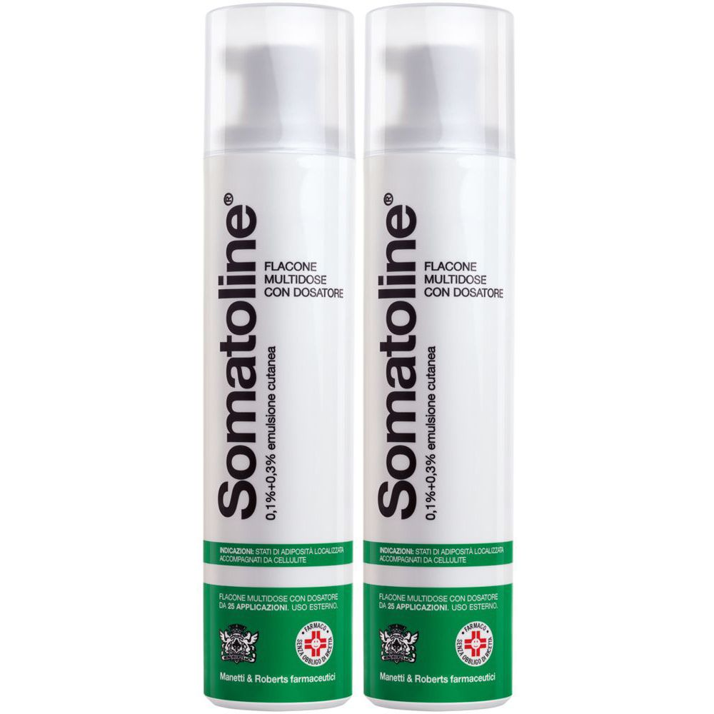 SOMATOLINE Emulsione cutanea  Flacone con dosatore Set da 2