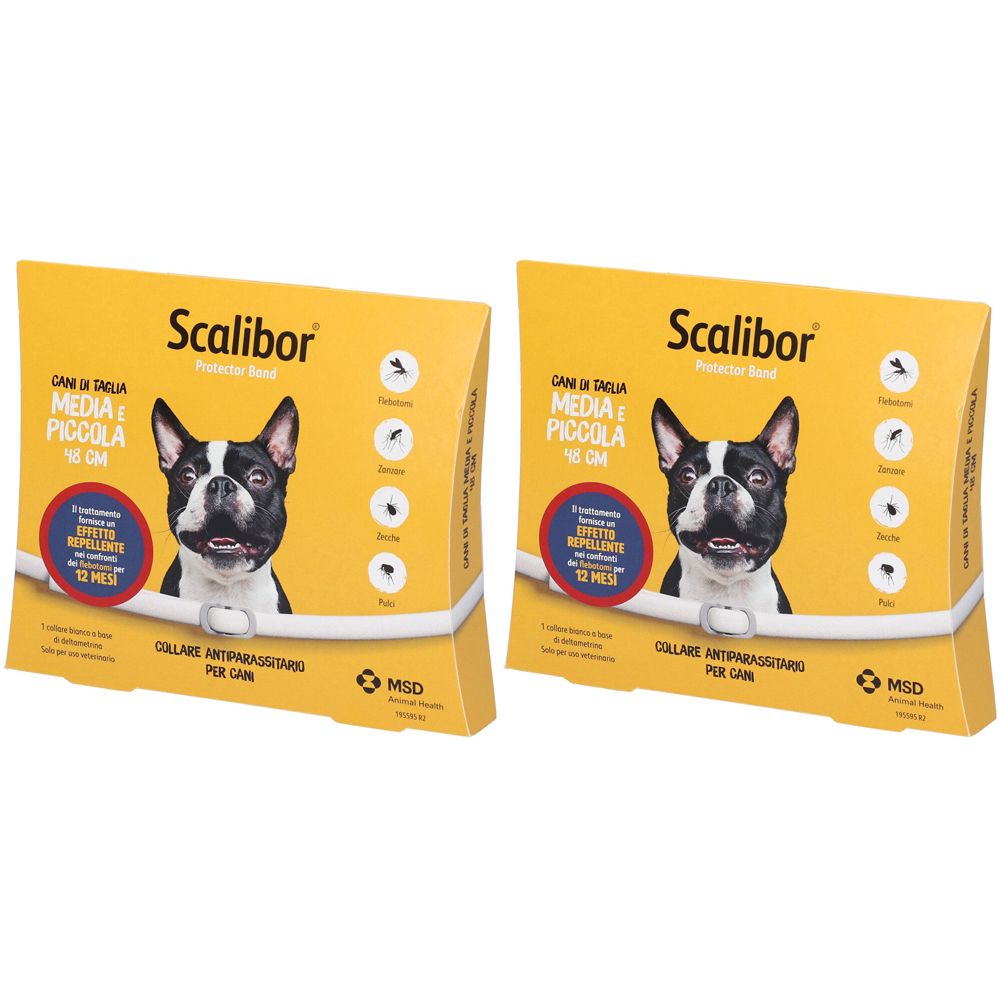 Scalibor Protectorband 0,760 G Collare Medicato Per Cani Set da 2