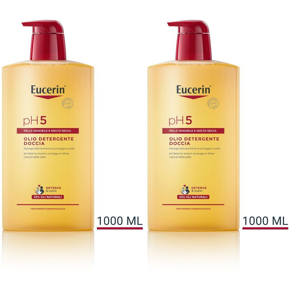 Eucerin pH5 Olio Detergente Doccia 1000ml Set da 2