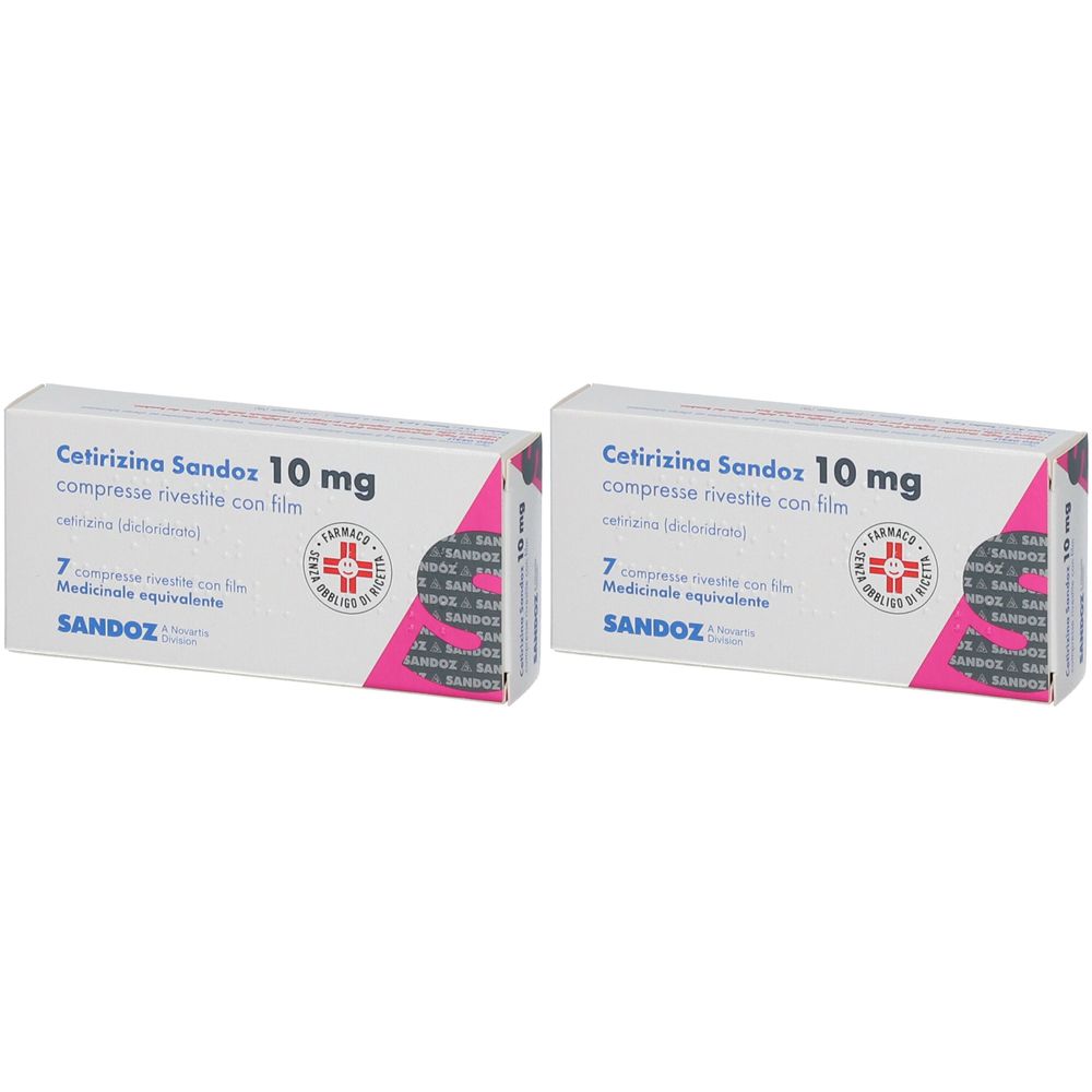 Cetirizina Sandoz 10 mg Set da 2