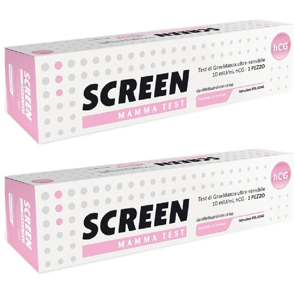 Screen Mamma Test Screen Test Gravidanza Urina Rapido hCG Set da 2