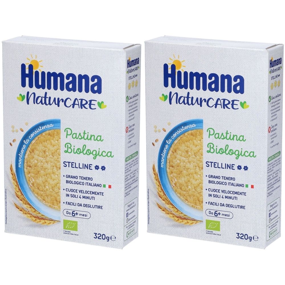 Humana Stelline Biologiche Pastina Set da 2