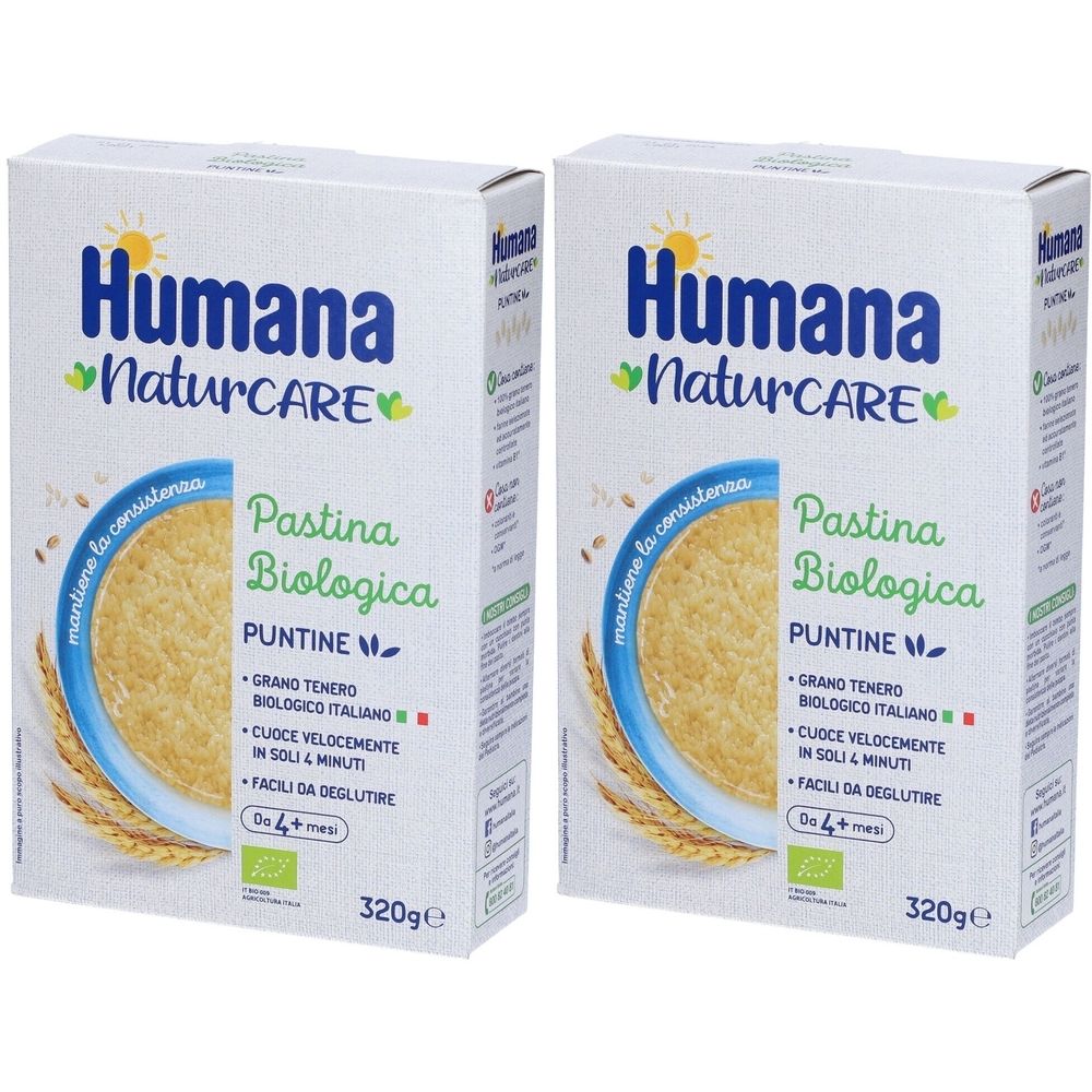 Humana Puntine Biologiche Pastina Set da 2
