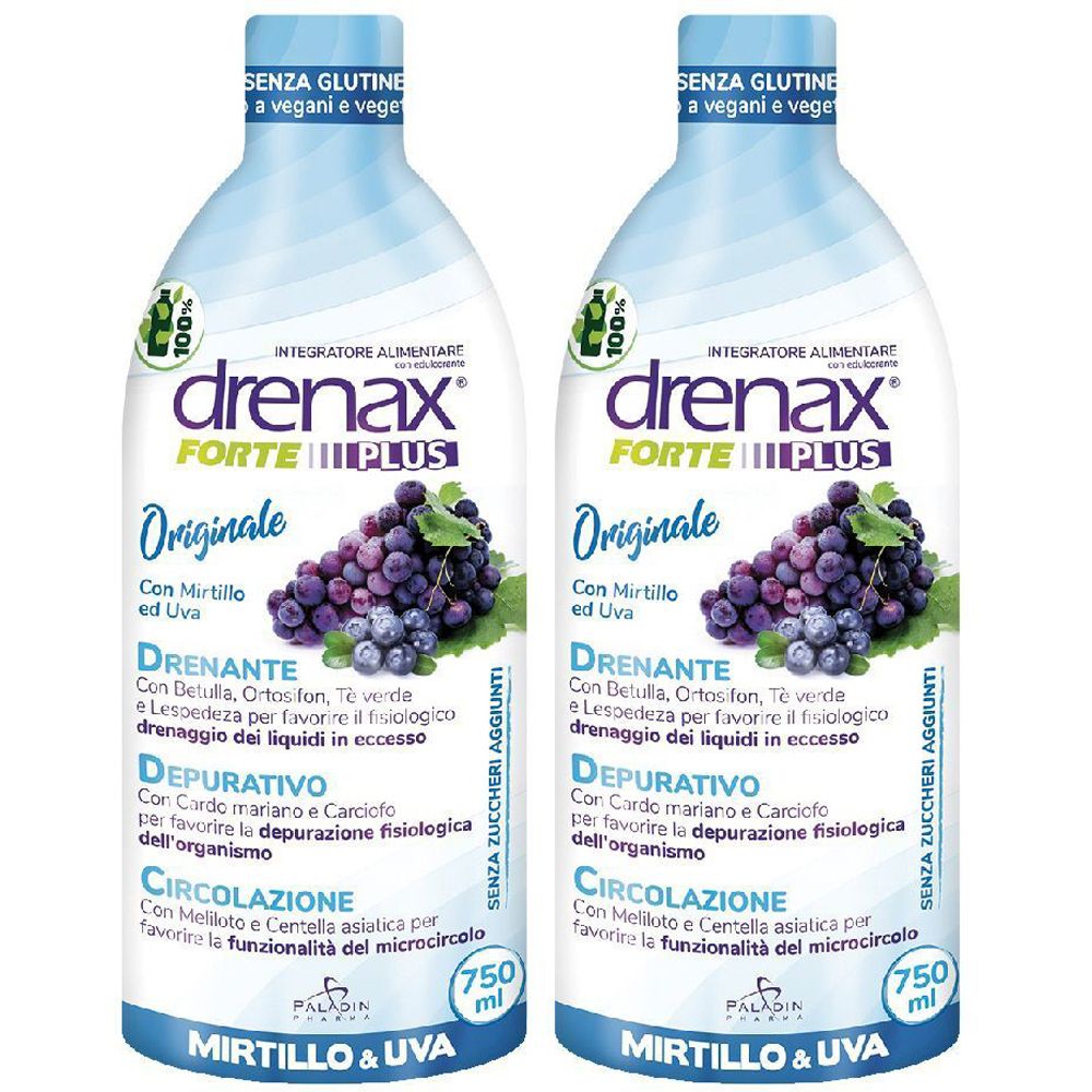 Drenax® Forte Plus Mirtillo & Uva Set da 2