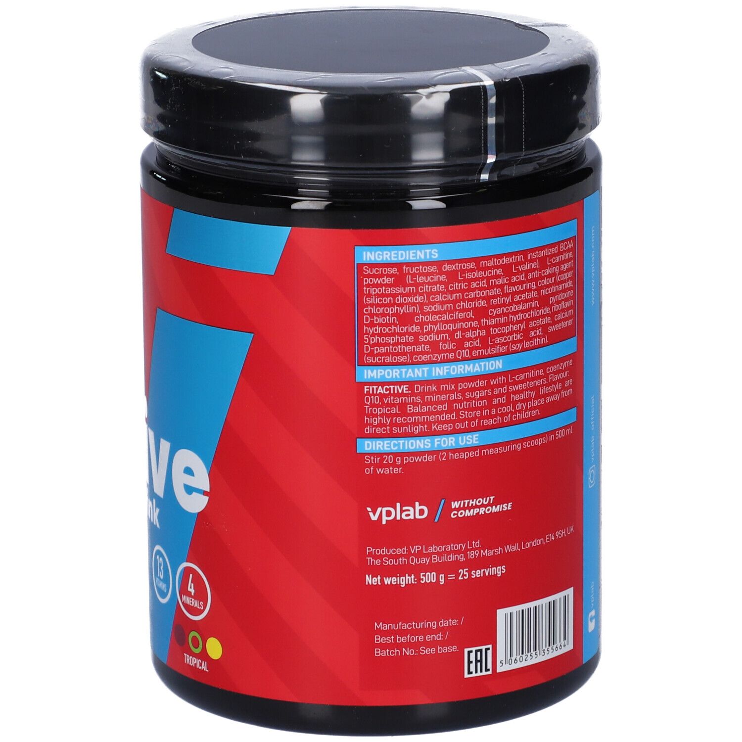 VPLAB FitActive Isotonic Drink Tropical Fruit