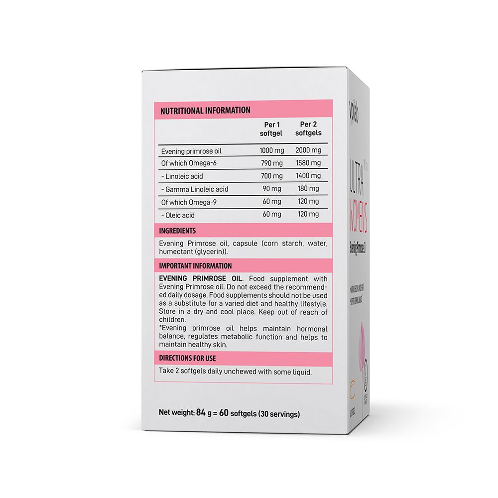 Retro della scatola con informazioni nutrizionali e ingredienti. Istruzioni per l'uso. Peso netto 84 g.