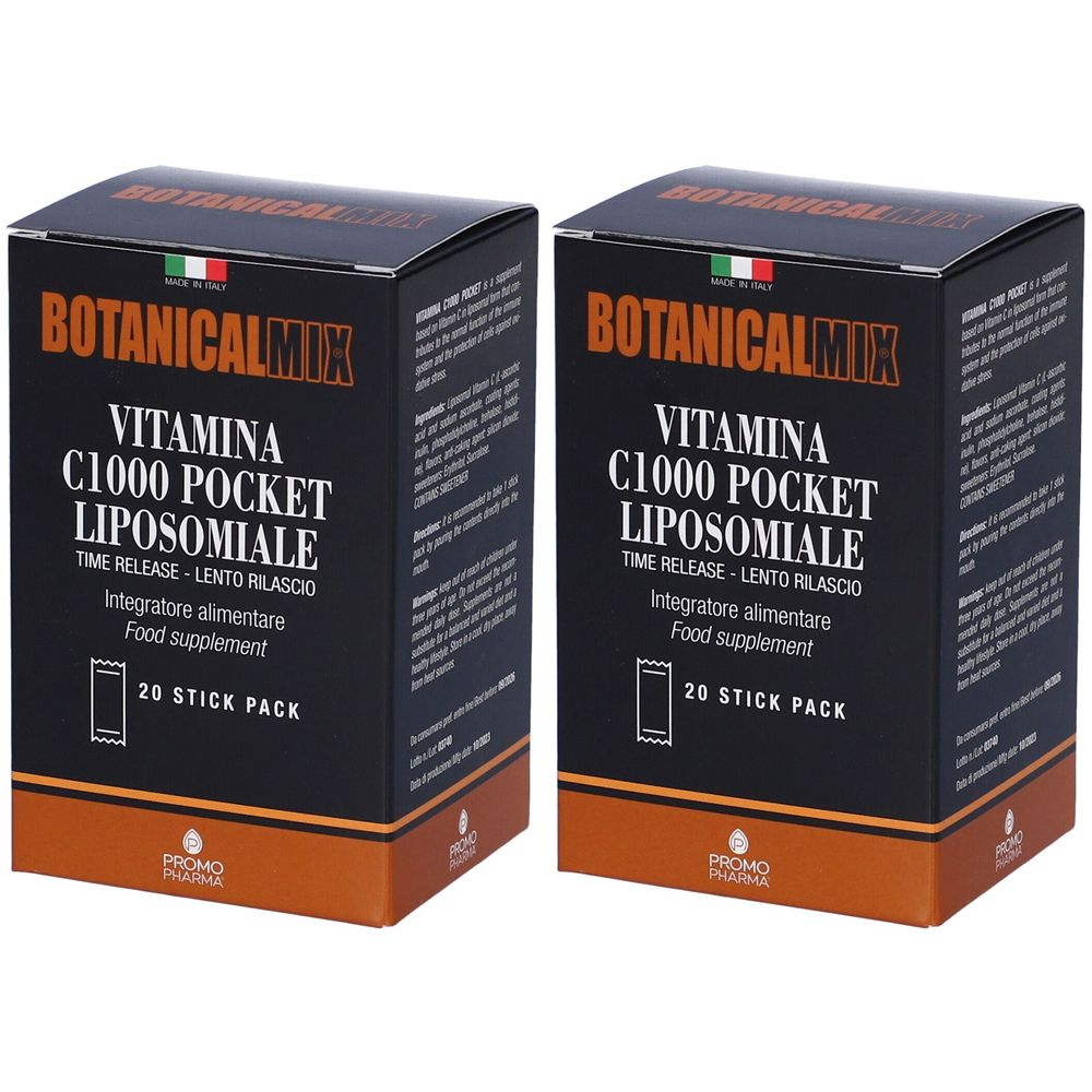 Botanical Mix® Vitamina C1000 Pocket Stick Set da 2