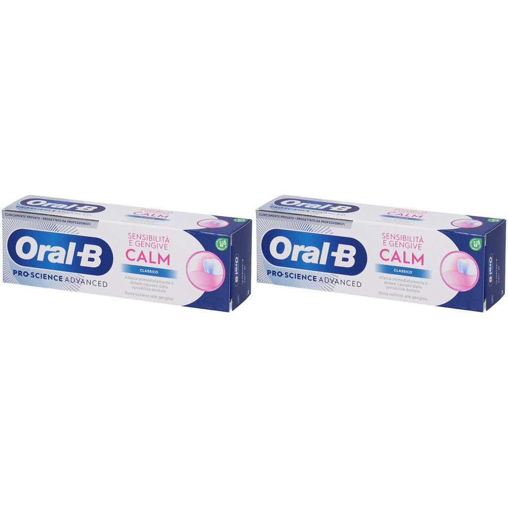 Oral-B Professional Dentifricio Sensibilità e Gengive Calm Classico Set da 2