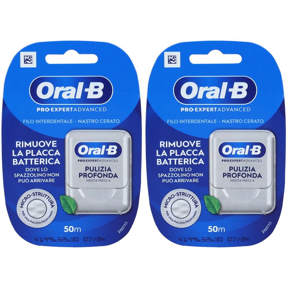 Oral-B Pro-Expert Advanced Pulizia Profonda Filo Interdentale Cerato Set da 2