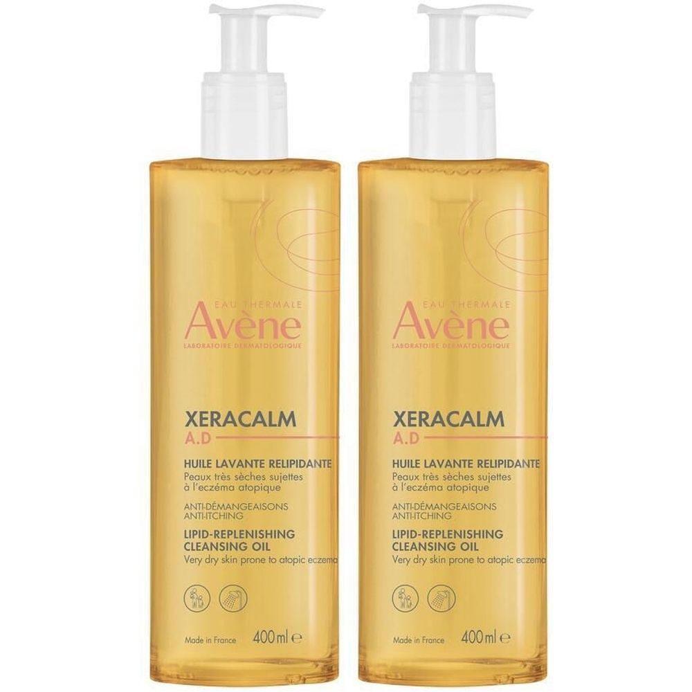 Eau Thermale Avène Xeracalm A.D. Detergente Liporestitutivo 400ml - Pelle molto secca a tendenza atopica Set da 2