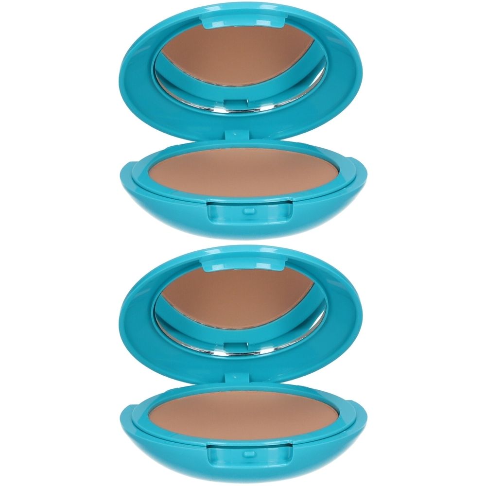 BioNike Defence Sun Fondotinta Compatto Solare SPF 50+ Bronzo Set da 2