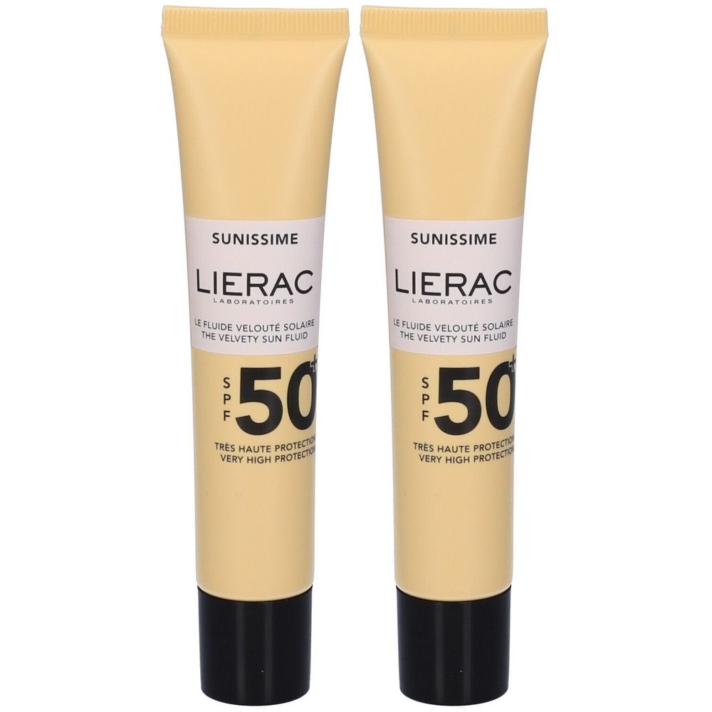 Lierac Sunissime Il Fluido Solare Vellutato Viso SPF50 Set da 2