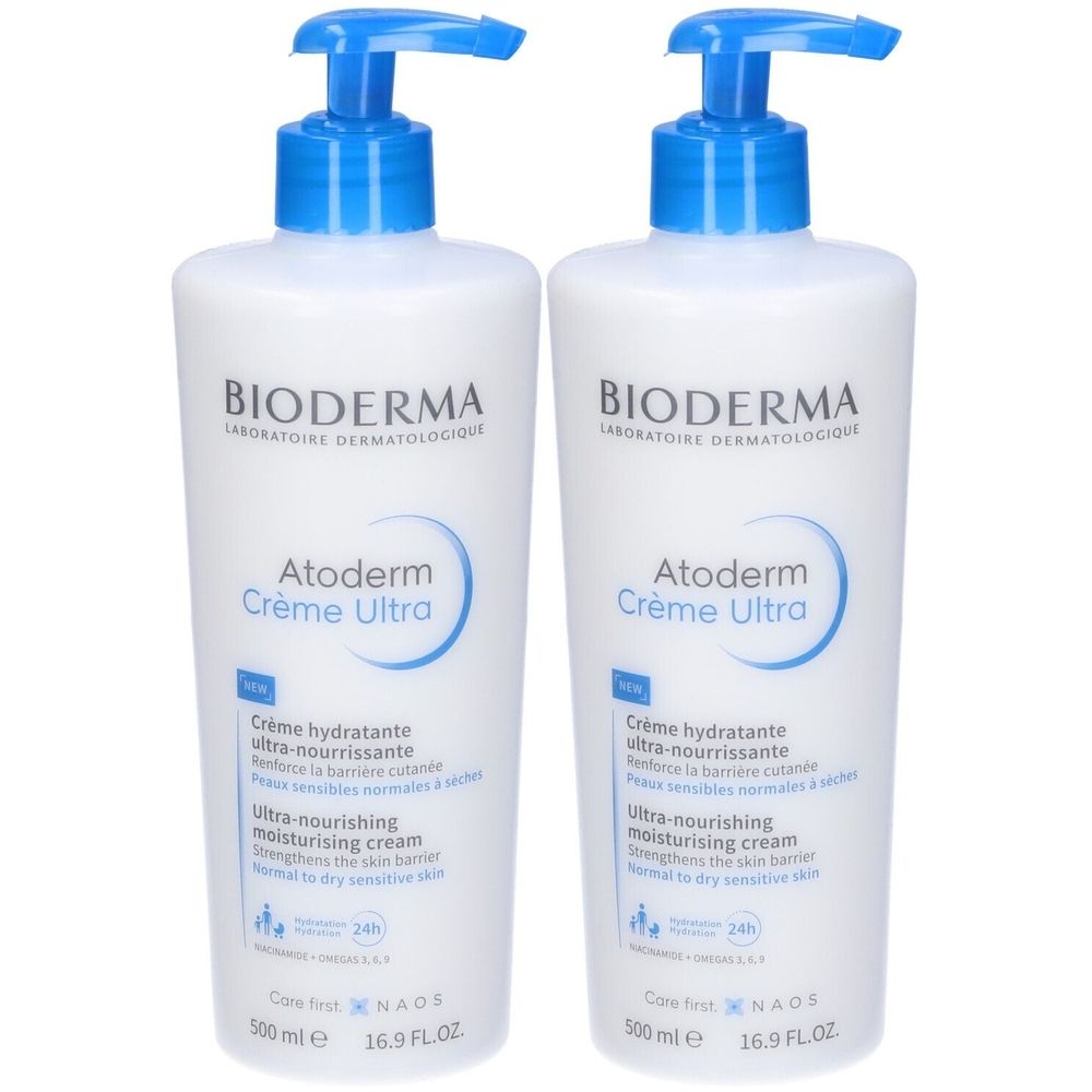 BIODERMA Atoderm Crème Ultra Crema corpo idratante pelle secca Set da 2