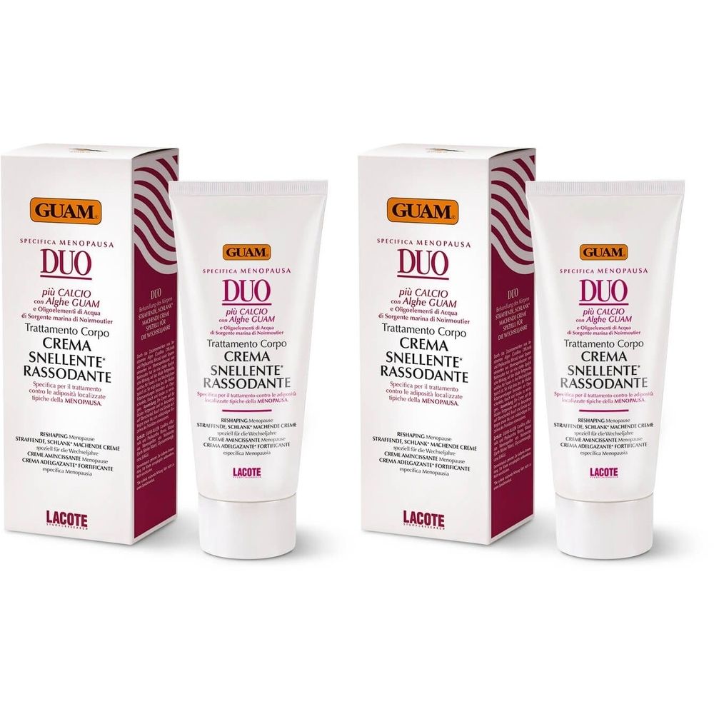 GUAM® Duo Crema Snellente Rassodante Menopausa Set da 2