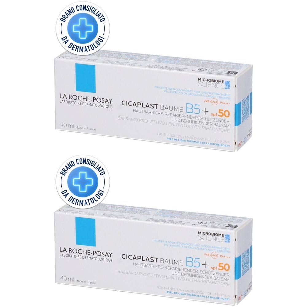 La Roche Posay Cicaplast Baume B5+ SPF50 Set da 2