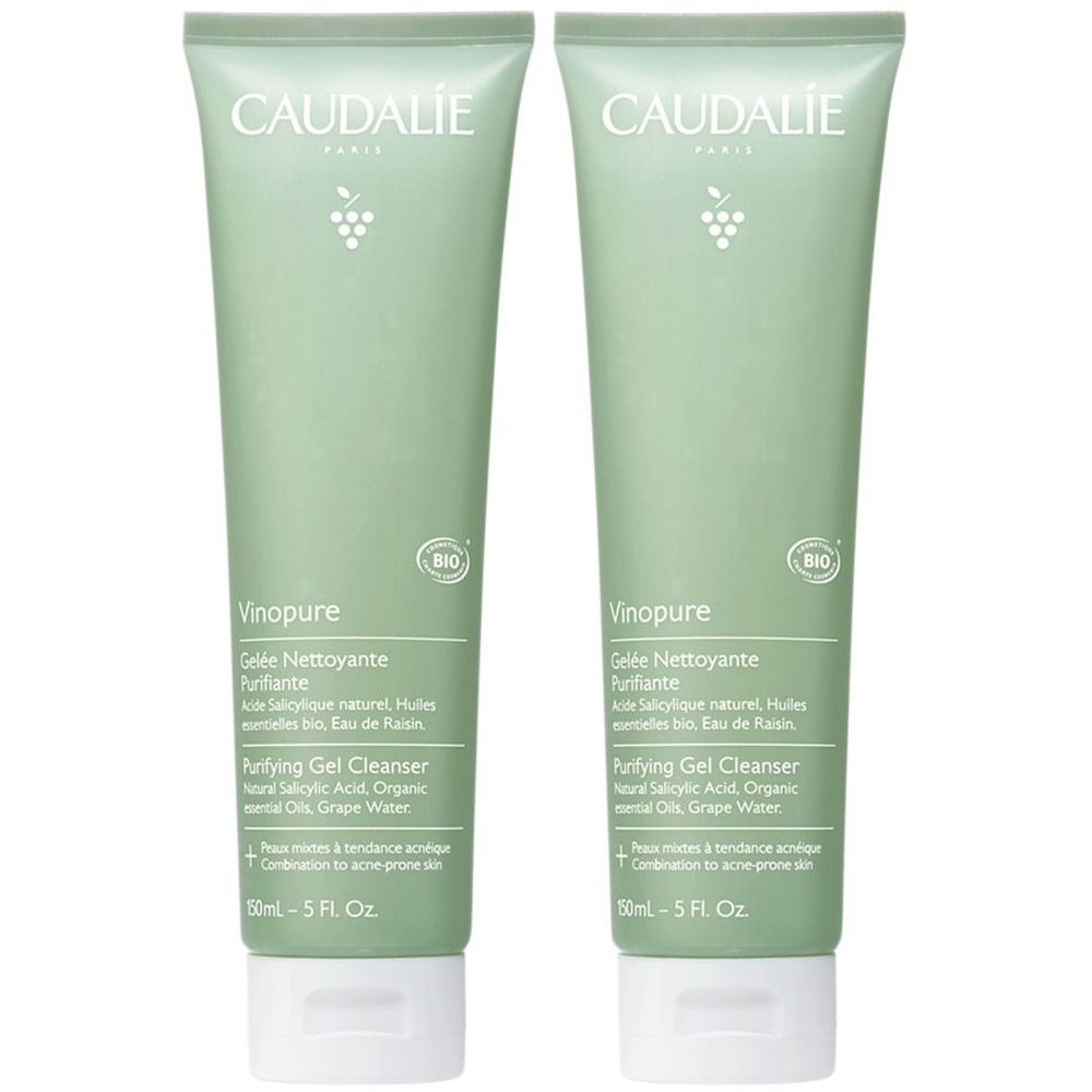 Caudalie Gel Detergente Purificante Set da 2