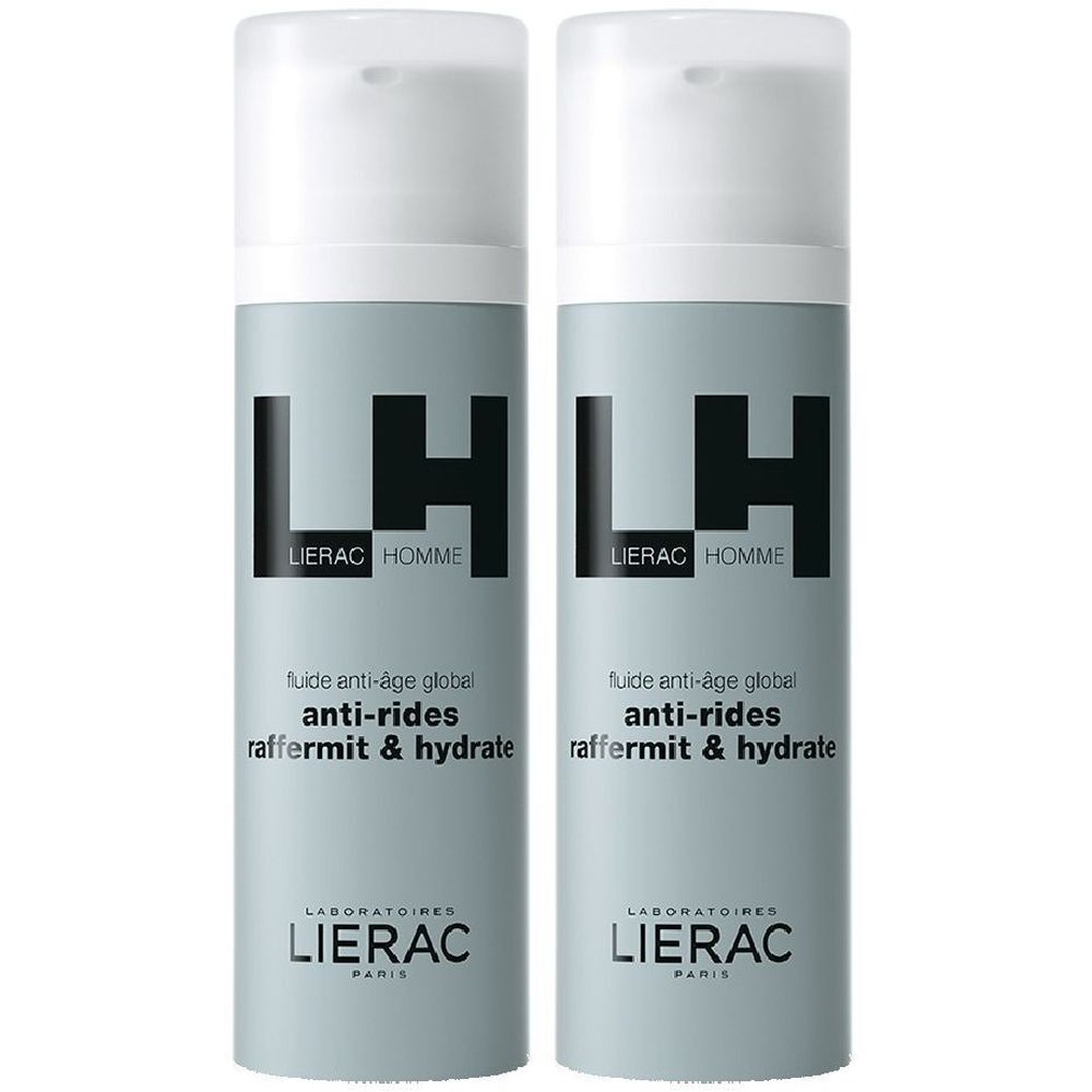 LIERAC Homme Fluido Anti-età Globale Anti-rughe Idratante Tonificante Set da 2