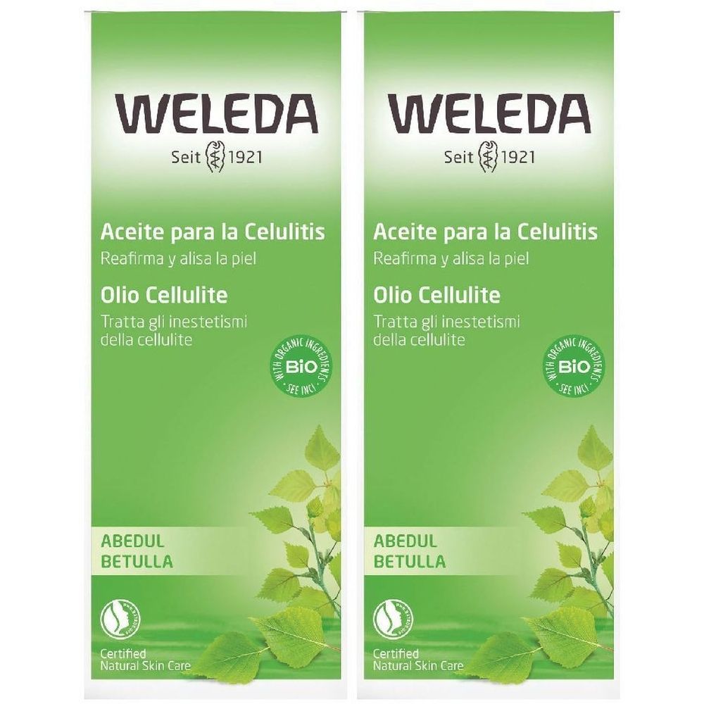 WELEDA Olio Cellulite Betulla Set da 2