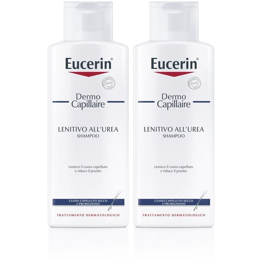 Eucerin Dermo Capillare Shampoo Lenitivo all'Urea 250 ml Set da 2