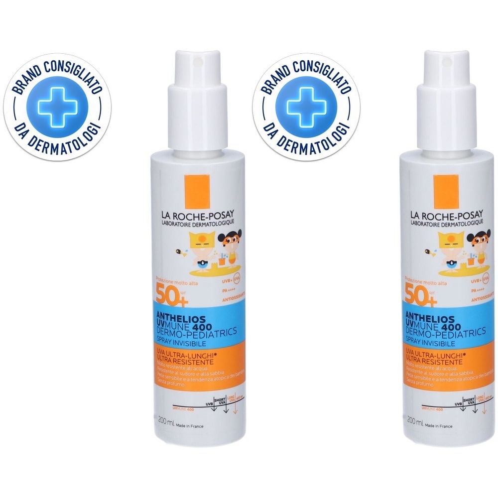 La Roche-Posay Anthelios Dermo-pediatrics Spray Invisibile Spf 50+ Set da 2