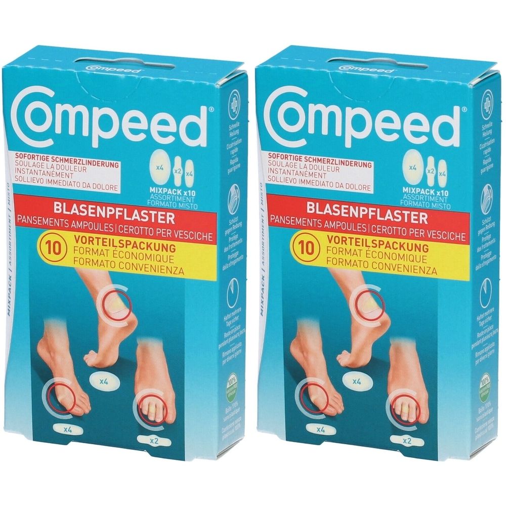 Compeed® Cerotto Per Vesciche Formato Misto Set da 2
