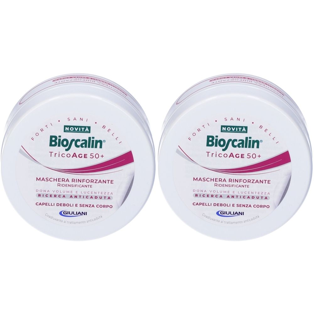 Bioscalin TricoAge 50+ Maschera Rinforzante Ridensificante Set da 2