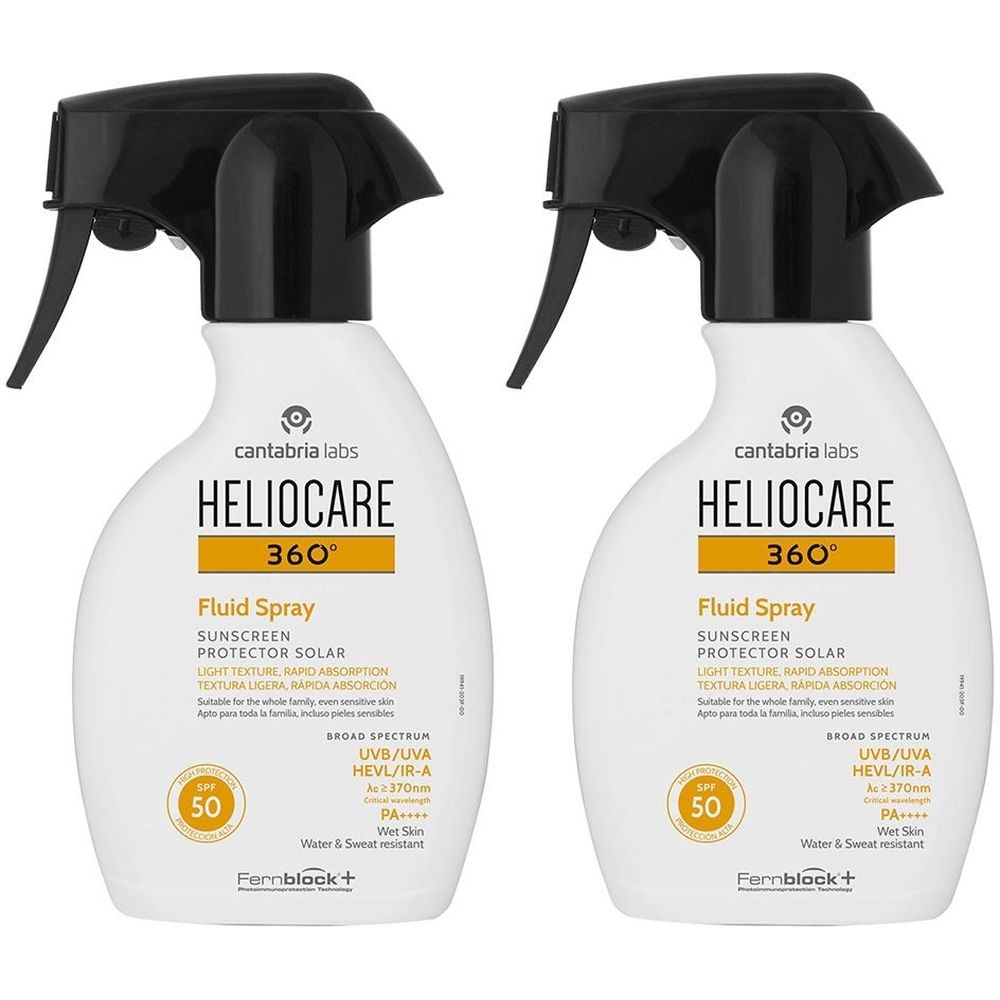 Heliocare 360° Fluid Spray Spf50 250 Ml Set da 2