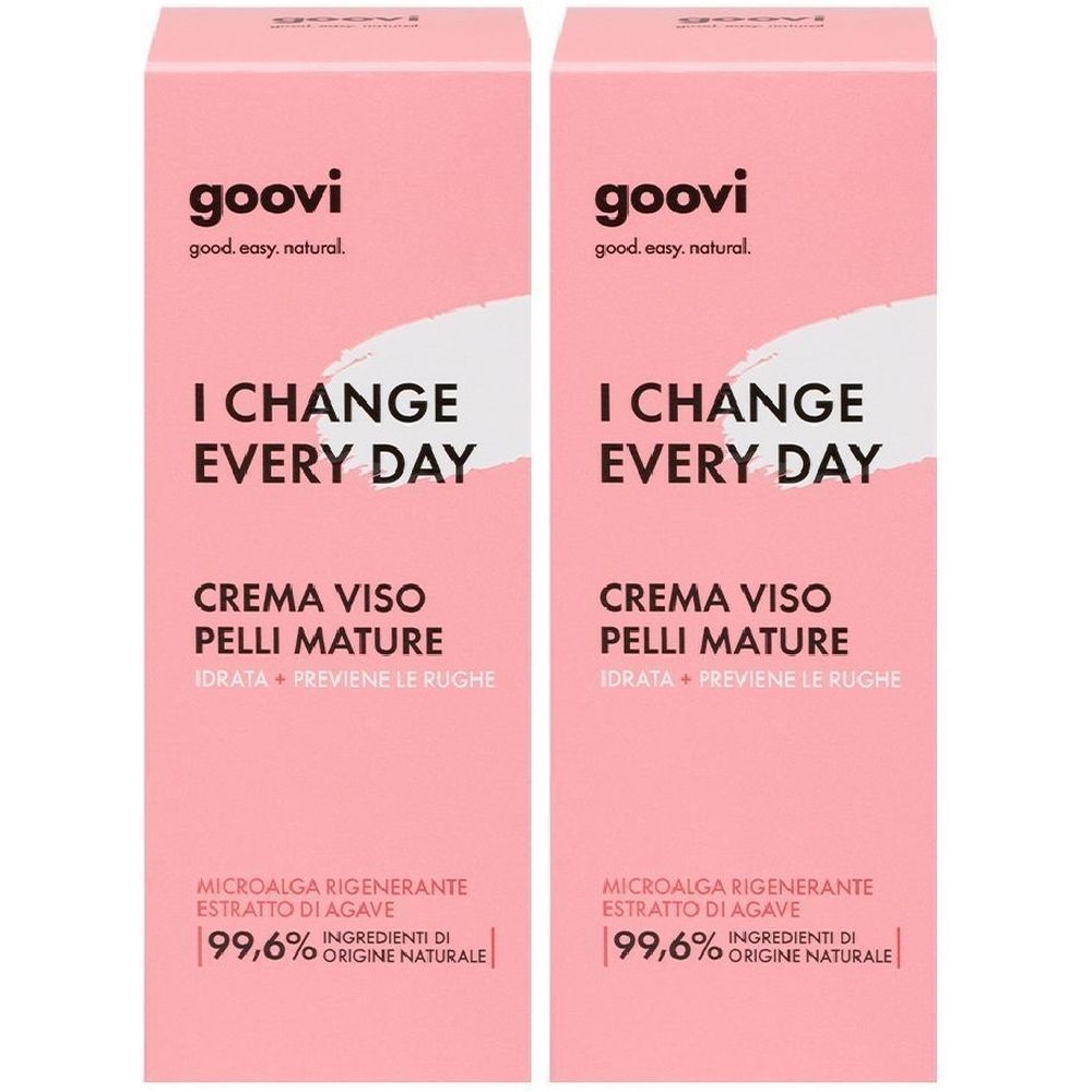 Goovi Crema Viso Pelli Mature I Change Every Day - risparmia il 15% con il codice: GOOVI15 Set da 2