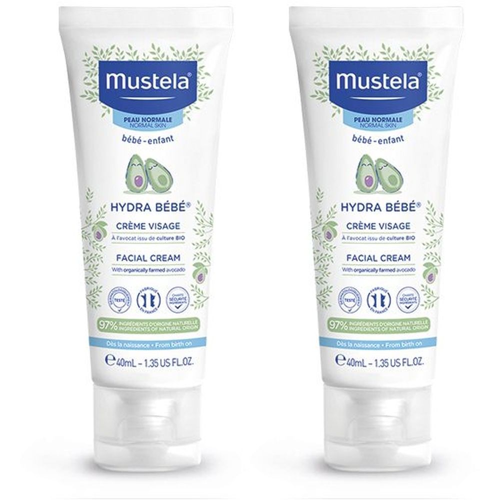 Mustela® Hydra Bebè Crema viso Set da 2