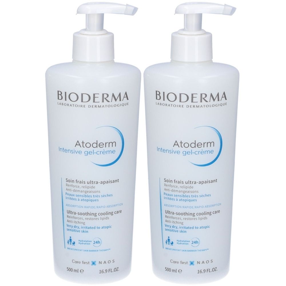 BIODERMA Atoderm Intensive gel-crème Gel crema ultra lenitivo pelle atopica Set da 2