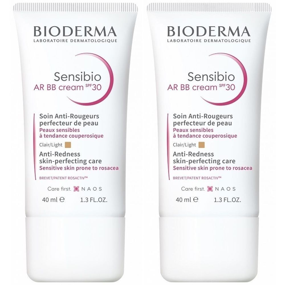 BIODERMA Sensibio AR BB Cream Crema antirossore lenitiva colorata SPF30 Set da 2