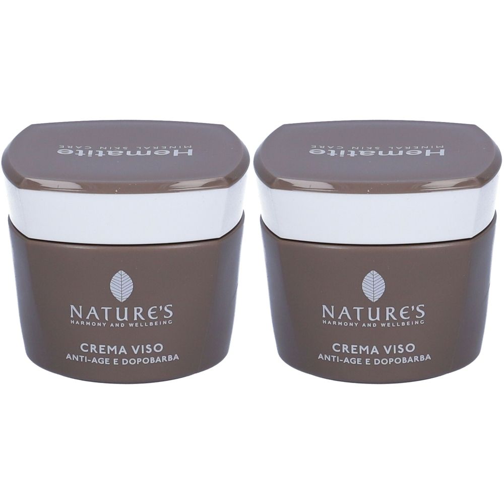 NATURE'S Hematite Crema Viso Antiage e Dopobarba Set da 2