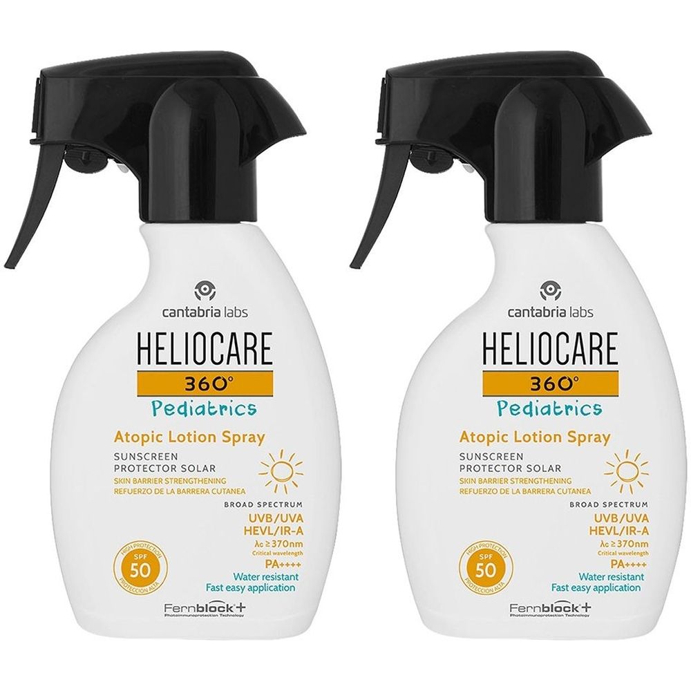 Heliocare 360° Pediatrics Atopic Lotion Set da 2