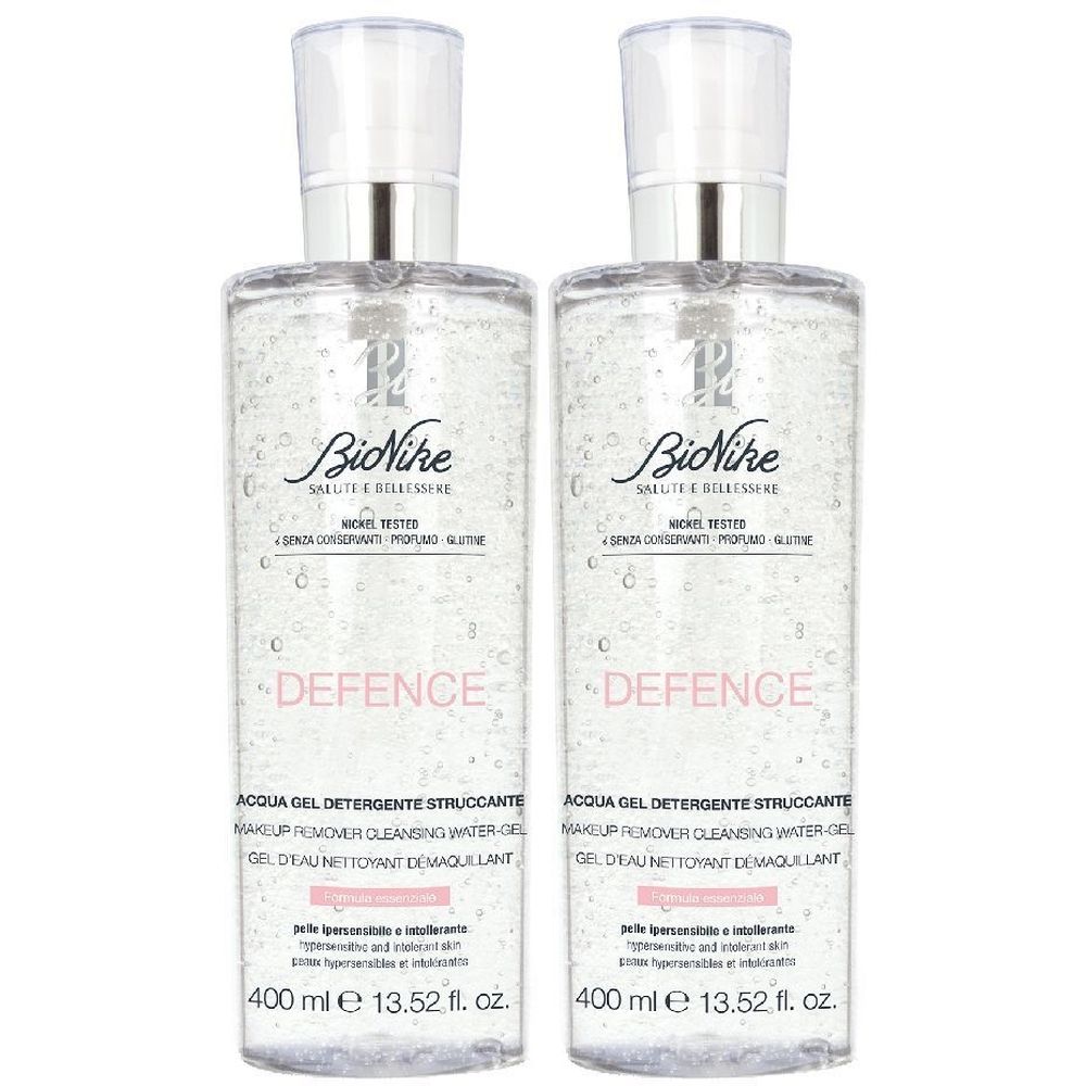 BioNike DEFENCE Acqua Gel Detergente Struccante Set da 2