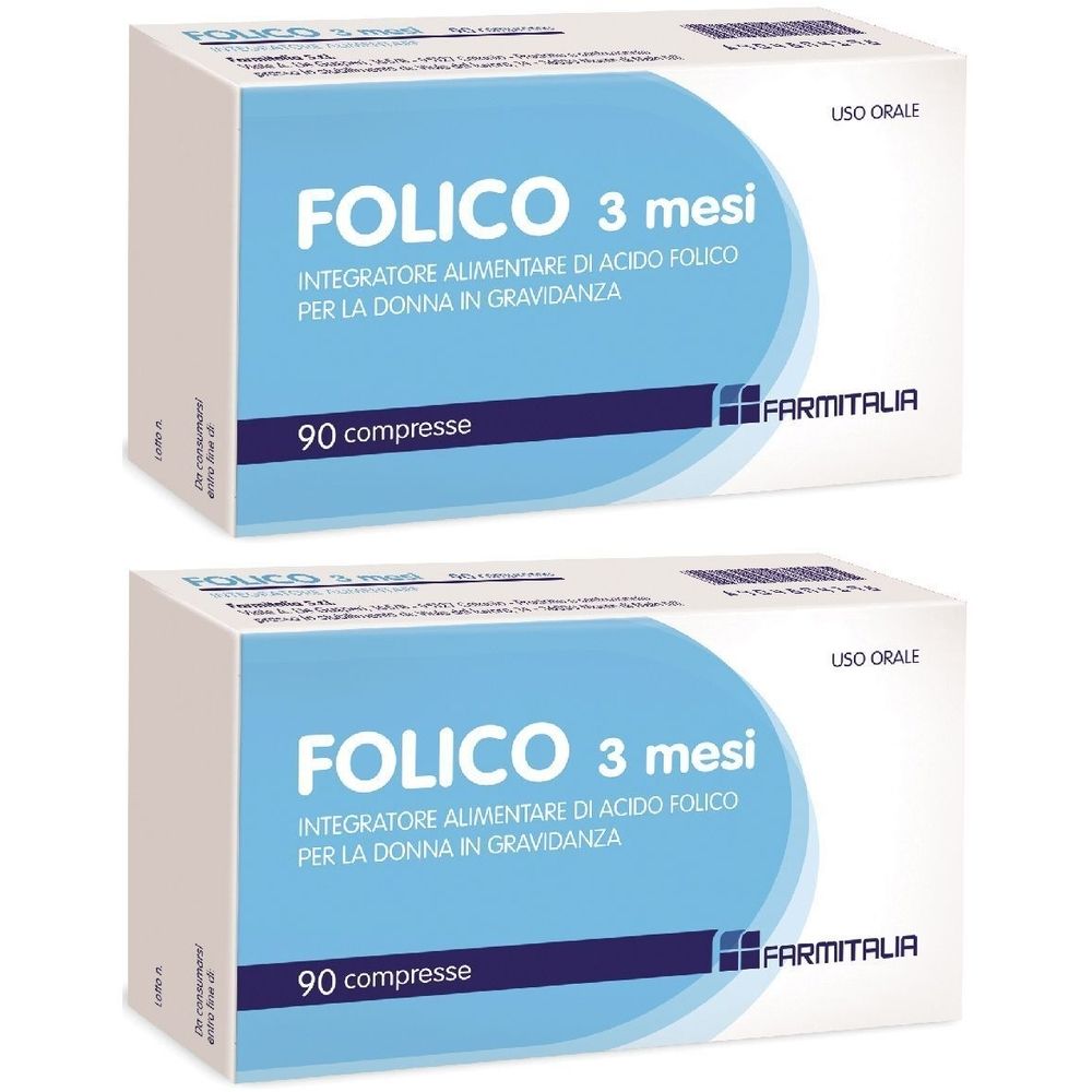 Folico 3 Mesi Compresse Set da 2