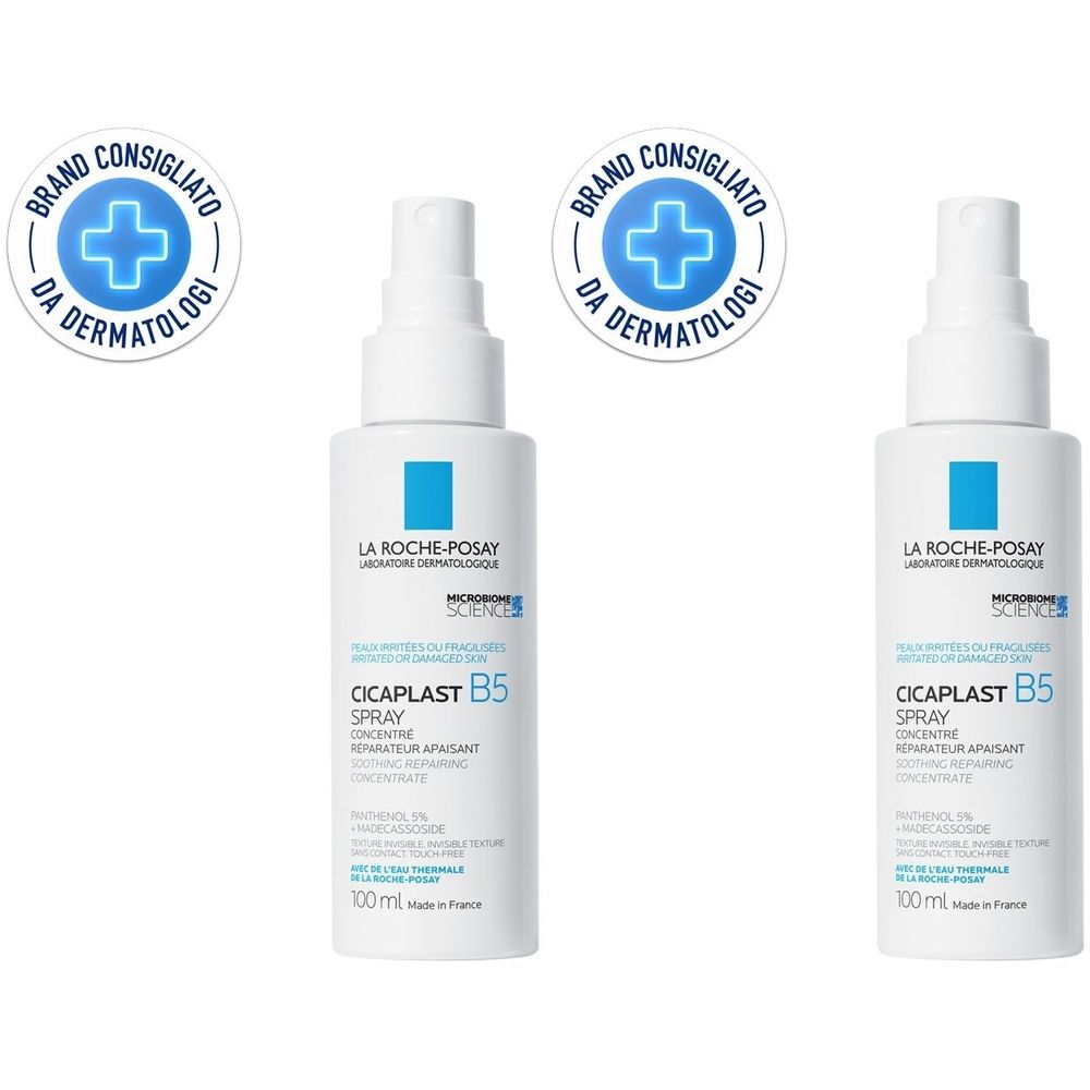 La Roche-Posay Spray Riparatore Lenitivo Cicaplast B5 100 ml Set da 2