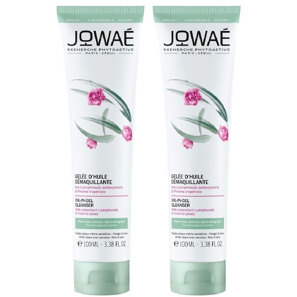 JOWAÉ Gel in Olio Struccante Viso e Occhi Set da 2