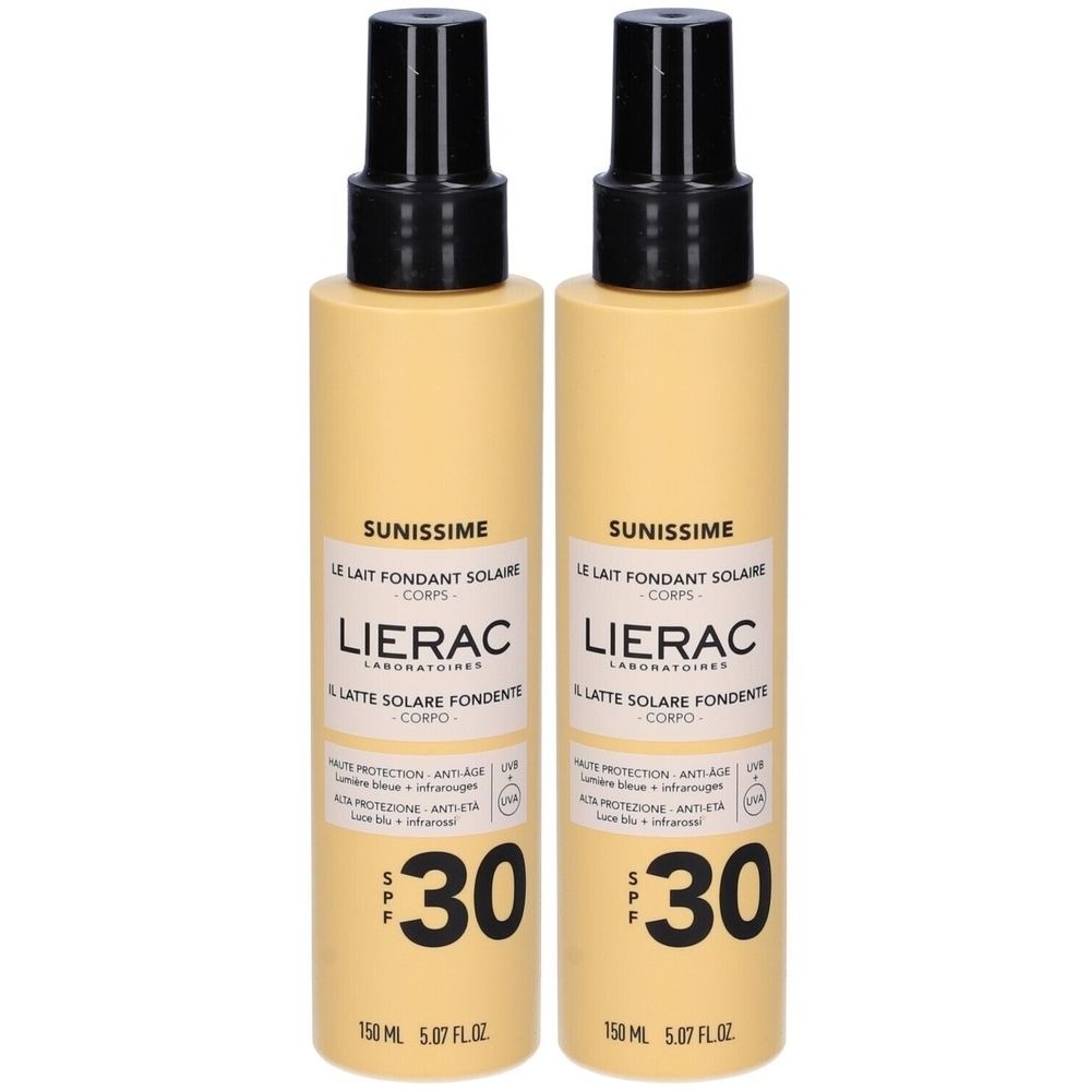 Sunissime Il Latte Solare Fondente Corpo Spf30 Set da 2