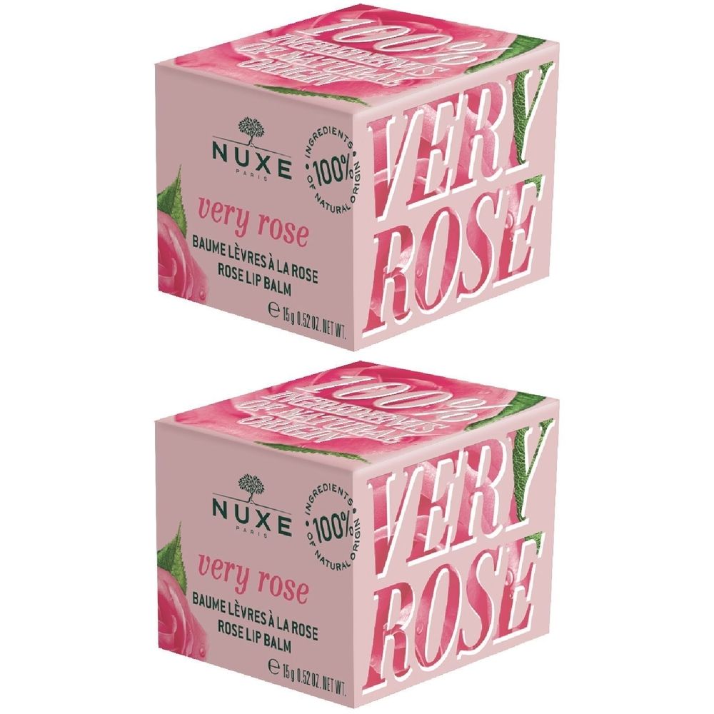 Nuxe Very Rose Balsamo Labbra Idratante E Illuminante Set da 2
