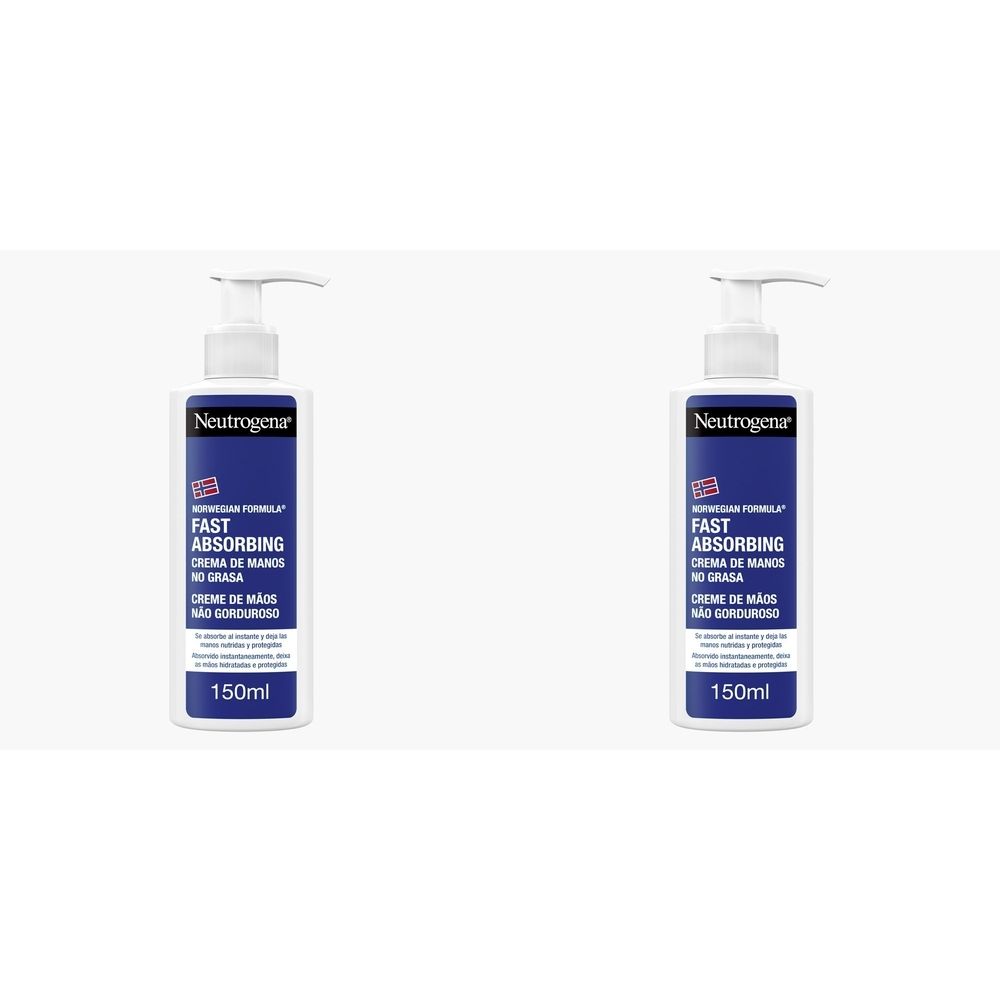Neutrogena Crema Mani, Formula Norvegese, Assorbimento Rapido Set da 2