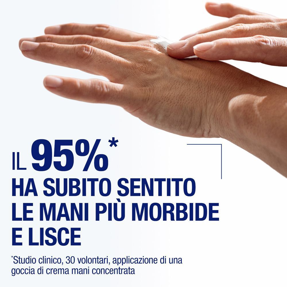 Applicazione di crema mani, il 95% sente le mani più morbide.
