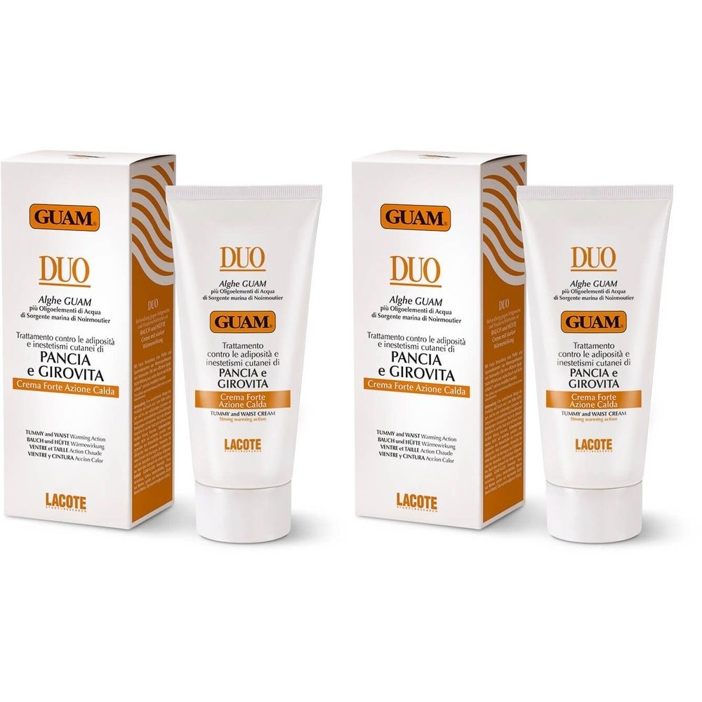 GUAM® Duo Crema Pancia e Girovita Azione Calda Set da 2