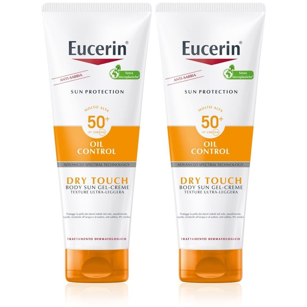Eucerin Oil Control Dry Touch Sun Gel Creme SPF 50+ 200 ml Set da 2